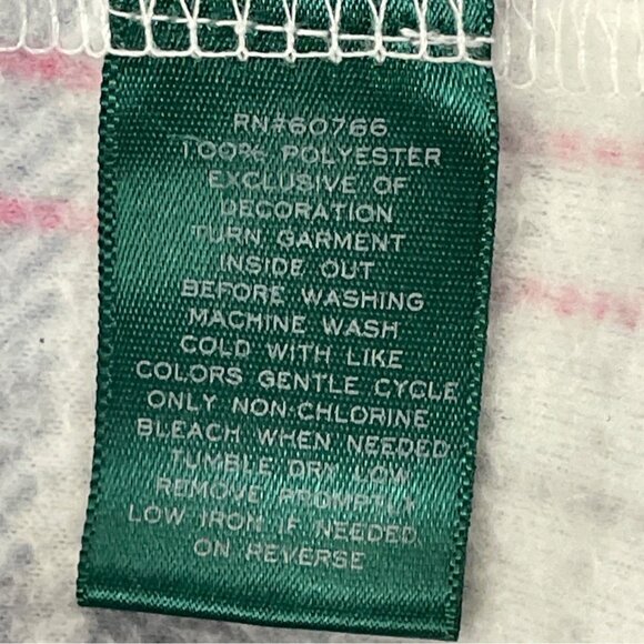 Womens Ralph Lauren Plaid Belted Robe With Pockets Soft Gray & Pink Sz XS - Picture 9 of 10